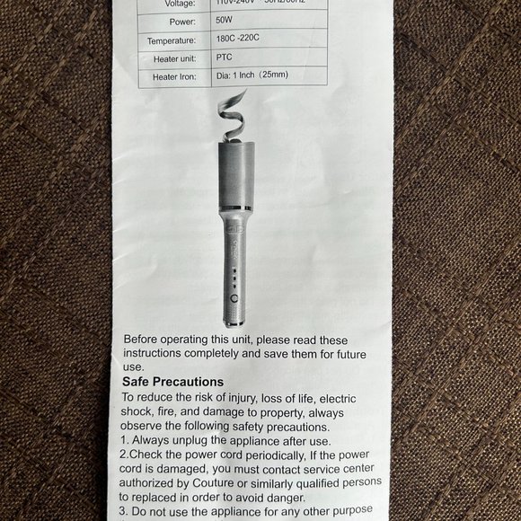 Couture HAIR PRO - Hair Curler - Picture 3 of 5